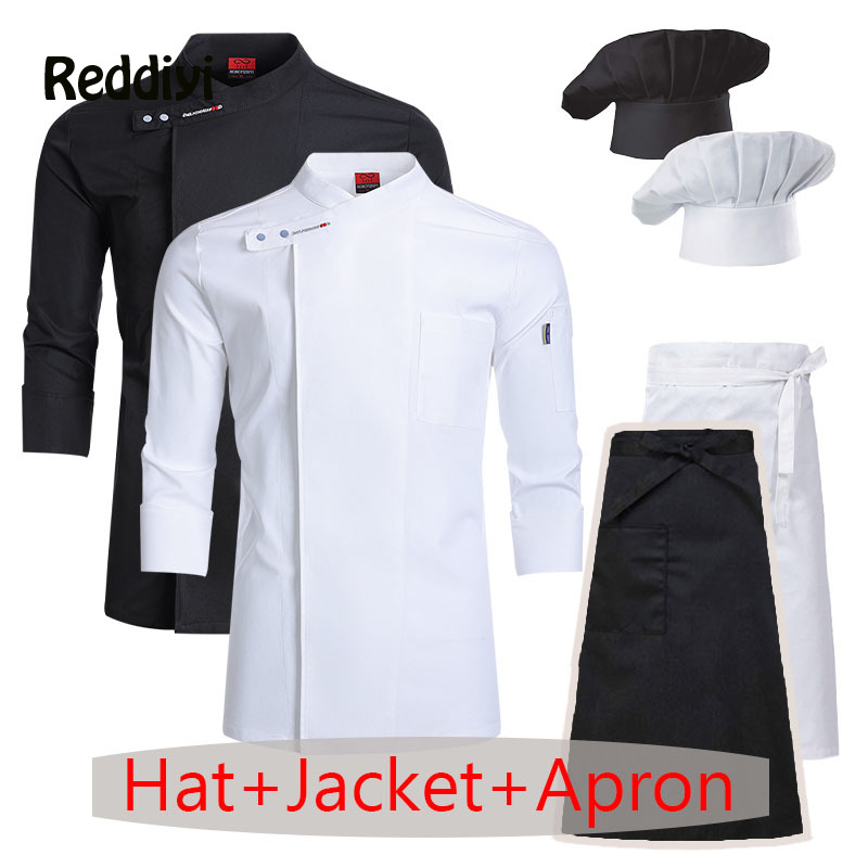 Commercial Kitchen Services - Chef Uniform 3-piece Set Wholesale Unisex