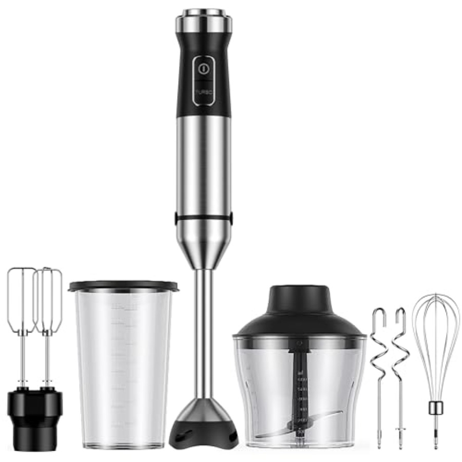 Commercial Blender Heavy Duty - 6-in-1 Immersion Blender 1000W Hand Blender