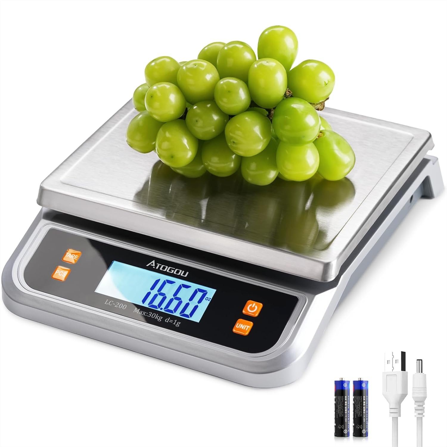 Commercial Kitchen Images - 66lb Commercial Kitchen Scale with Full