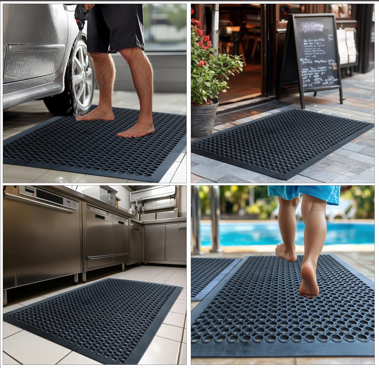2-Pack Anti-Fatigue Rubber Flo – Commercial Kitchen Images Bewertung und Preis