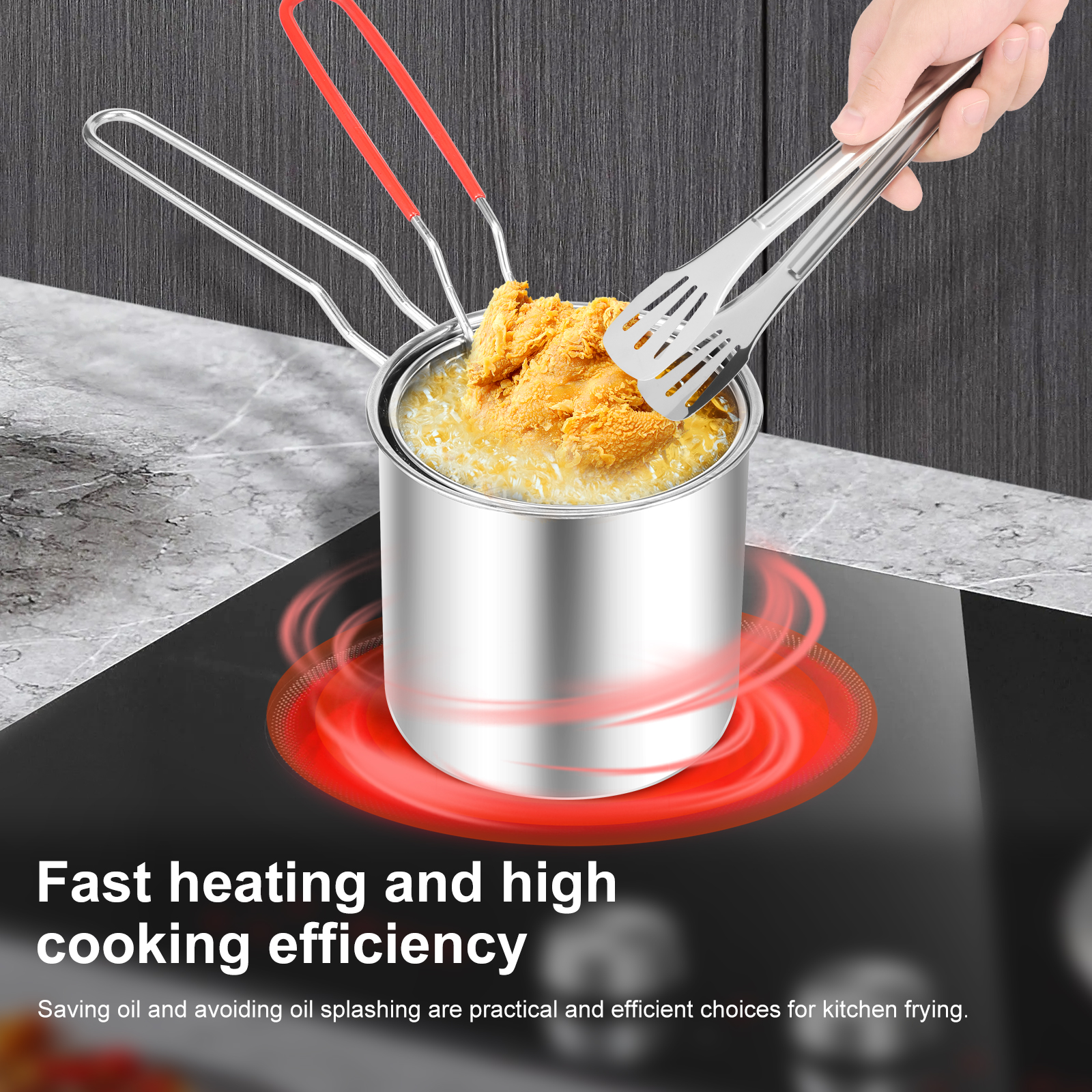 Deep Fryer Pots Stainless Stee – Commercial Kitchen Pots And Pans Bewertung und Preis