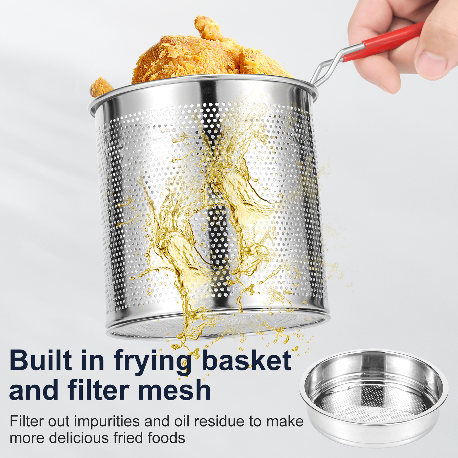 Deep Fryer Pots Stainless Stee – Commercial Kitchen Pots And Pans Bewertung und Preis