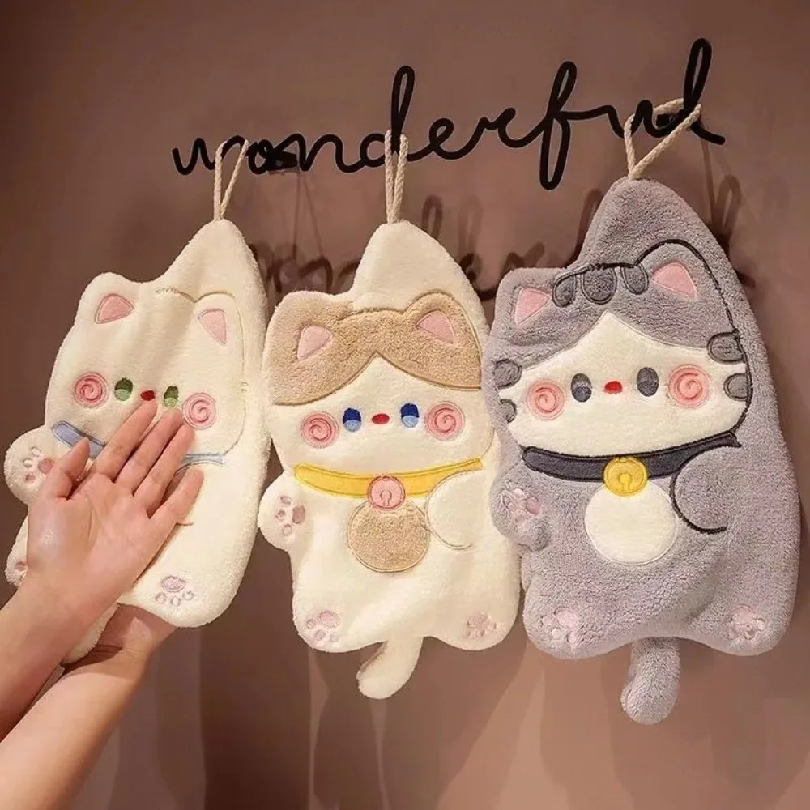 Cute Cat Hand Towel Quick Dryi – Commercial Kitchen Items Bewertung und Preis