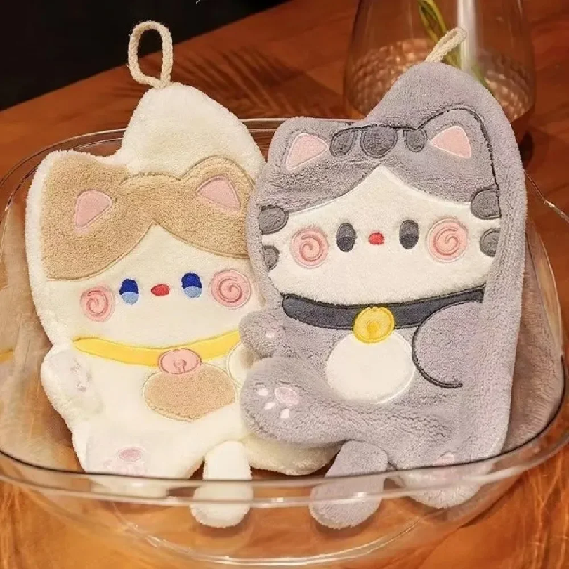 Cute Cat Hand Towel Quick Dryi – Commercial Kitchen Items Bewertung und Preis