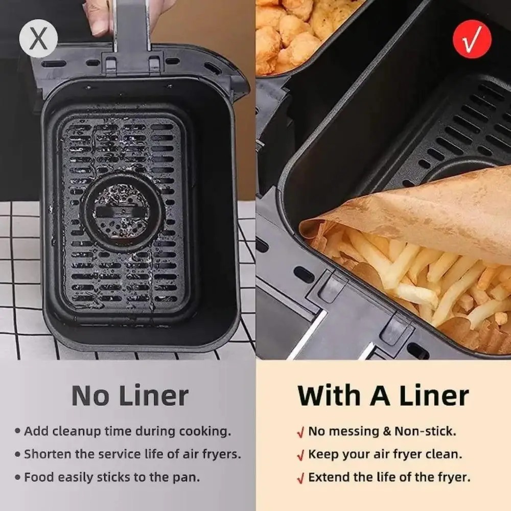 50/100pcs Disposable Air Fryer – Commercial Kitchen Pots And Pans Bewertung und Preis