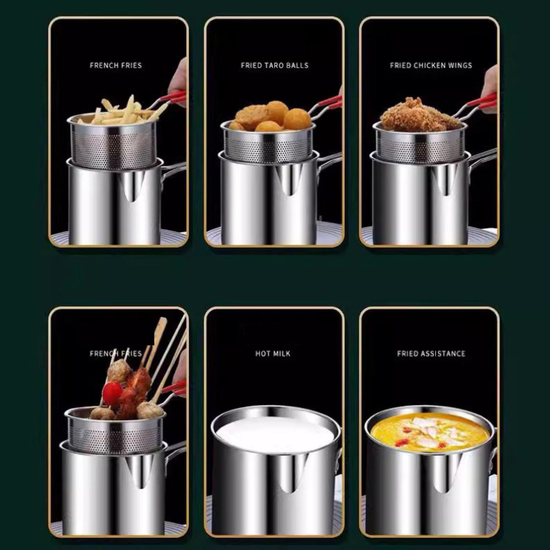 304 Stainless Steel Deep Fryer – Commercial Kitchen Pots And Pans Bewertung und Preis