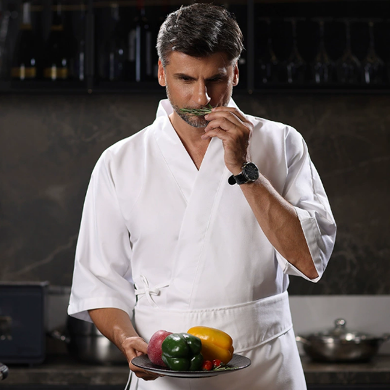 Chef Uniform 3/4 Sleeves Resta – Commercial Kitchen Services Bewertung und Preis