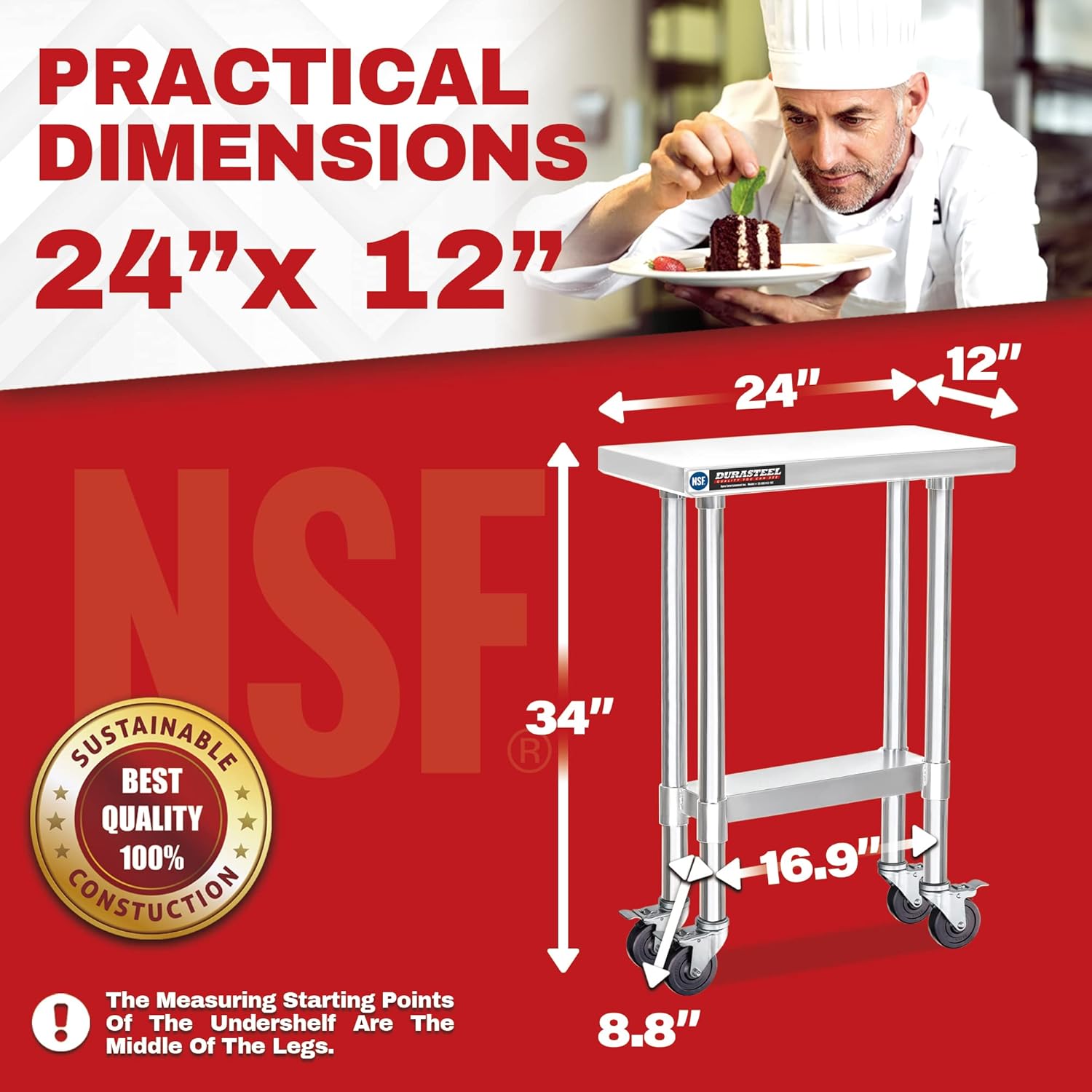 Heavy Duty 24x12 Stainless Ste – Commercial Kitchen Images Bewertung und Preis