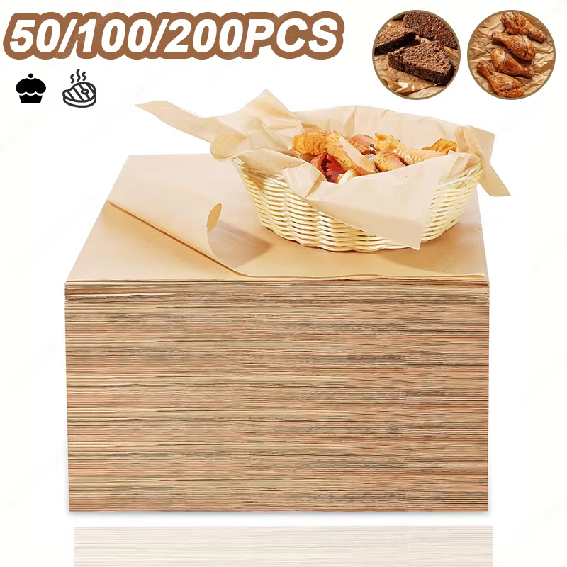 50/100/200PCS Baking Paper Par – Commercial Kitchen Pots And Pans Bewertung und Preis