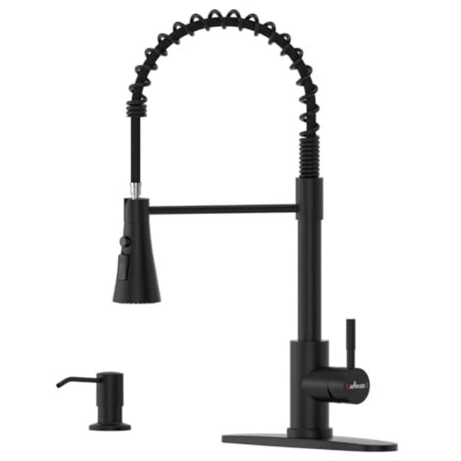 Black Kitchen Faucet with Soap – Commercial Kitchen Sprayer Bewertung und Preis
