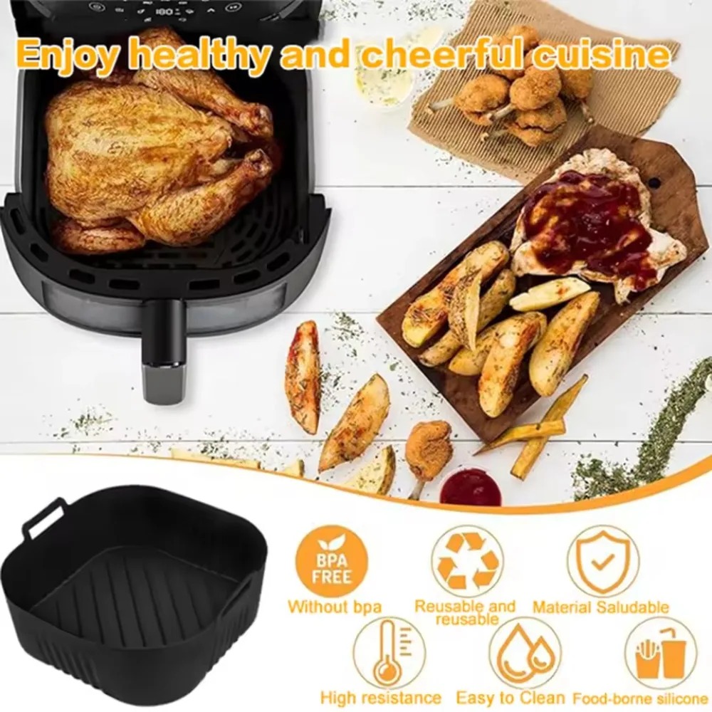 Silicone Air Fryer Mold Oil Fi – Commercial Kitchen Pots And Pans Bewertung und Preis
