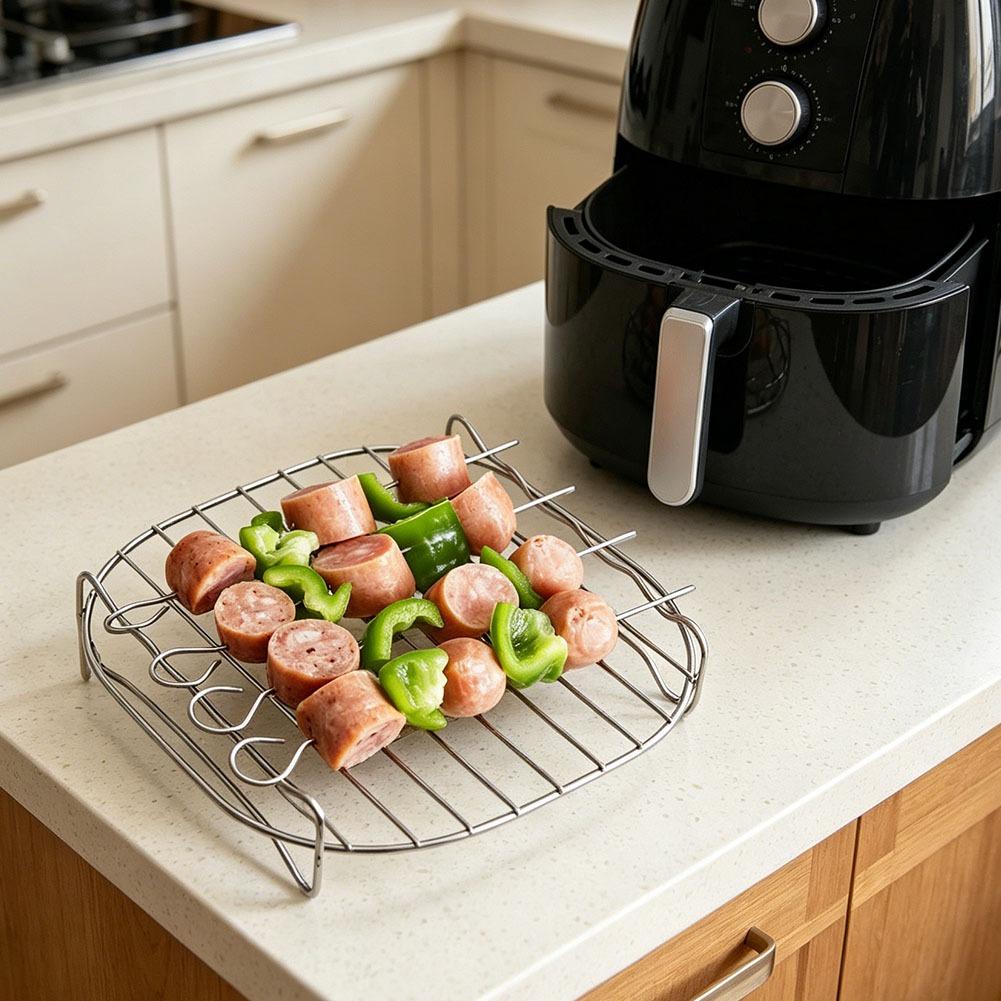 Air Fryer Square Grill Stainle – Commercial Kitchen Pots And Pans Bewertung und Preis