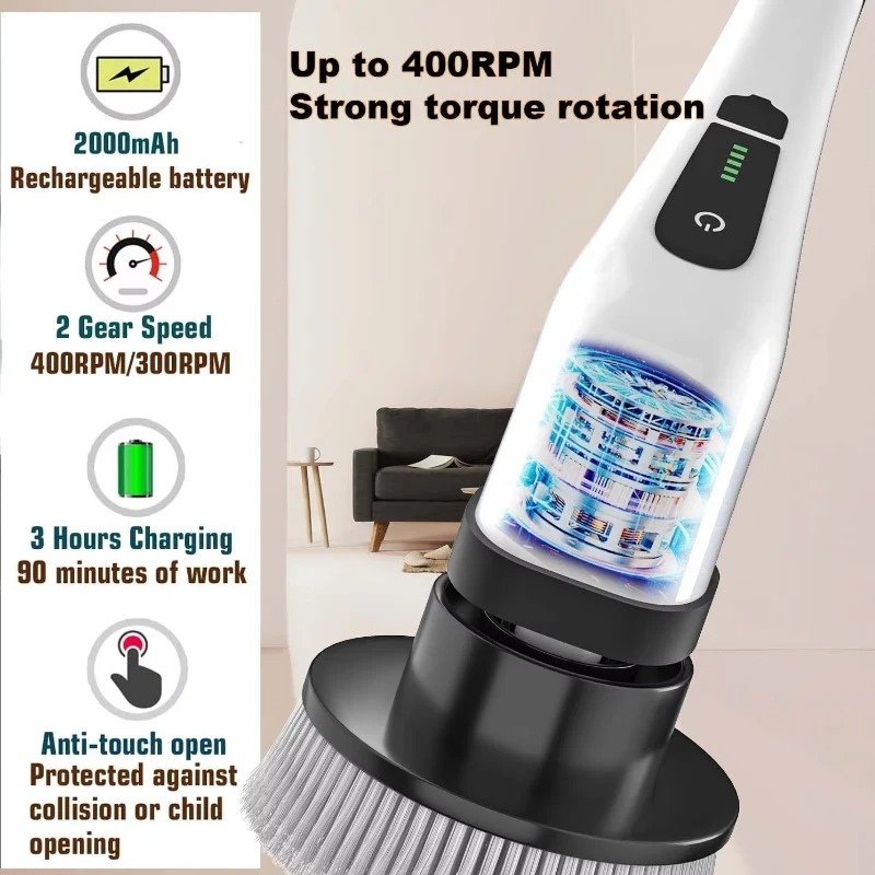 Cordless Electric Spin Scrubbe – Commercial Kitchen Cleaning Bewertung und Preis