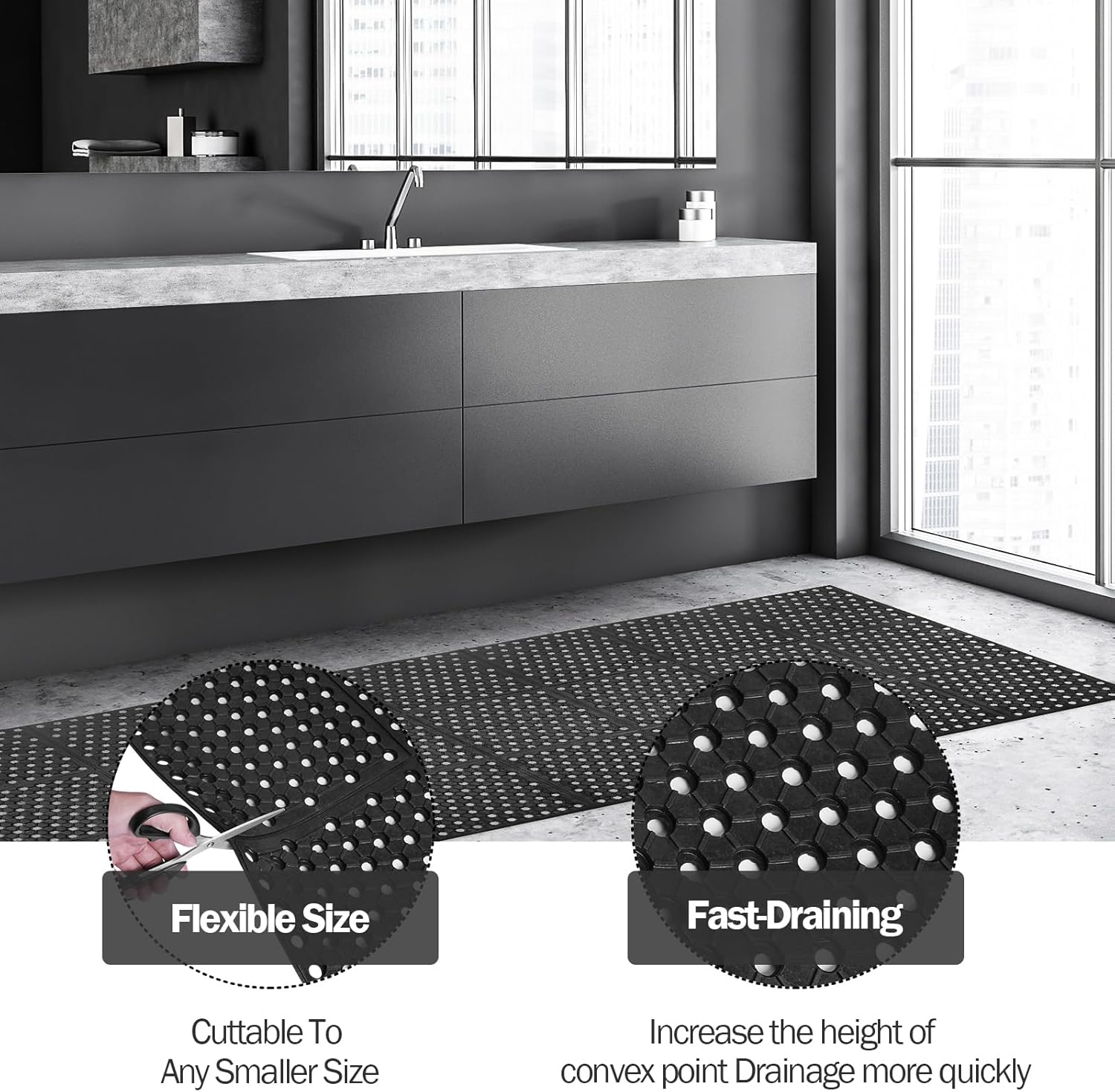 Anti-Fatigue Drainage Rubber M – Commercial Kitchen Images Bewertung und Preis