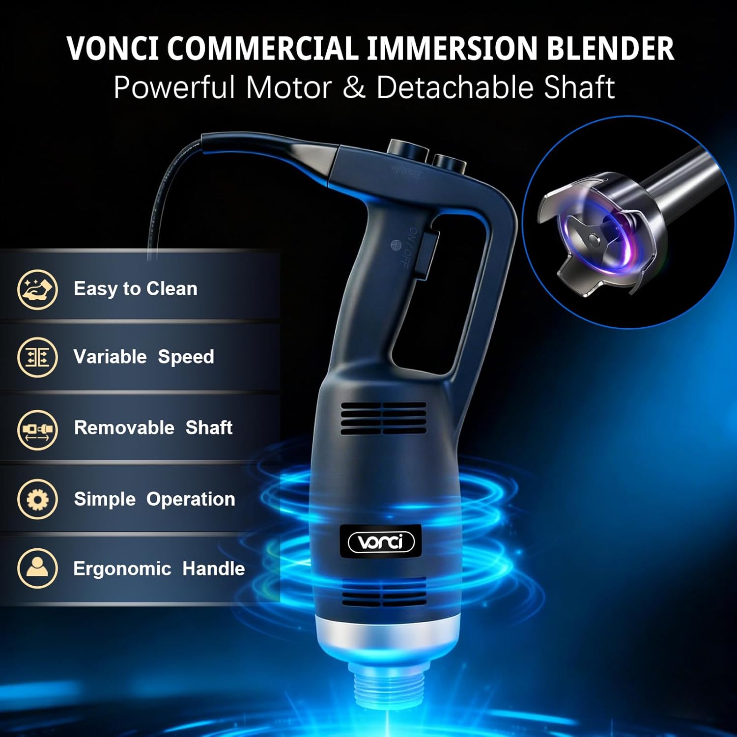 500W Commercial Immersion Blen – Commercial Blender Heavy Duty Bewertung und Preis