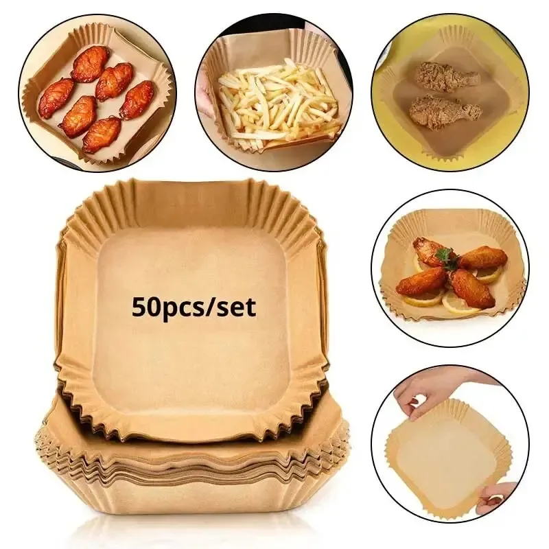 50pcs/set Air Fryer Papers Dis – Commercial Kitchen Pots And Pans Bewertung und Preis