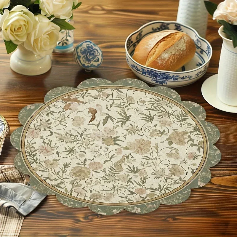 VIKAMA 4pcs Vintage Floral Pla – Commercial Kitchen Items Bewertung und Preis