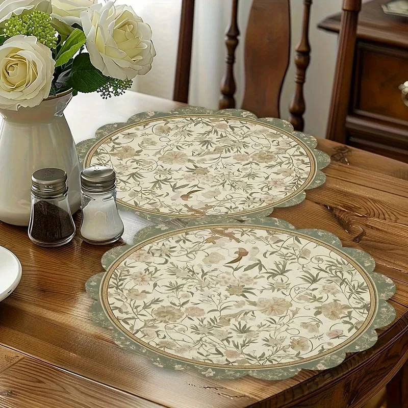 VIKAMA 4pcs Vintage Floral Pla – Commercial Kitchen Items Bewertung und Preis