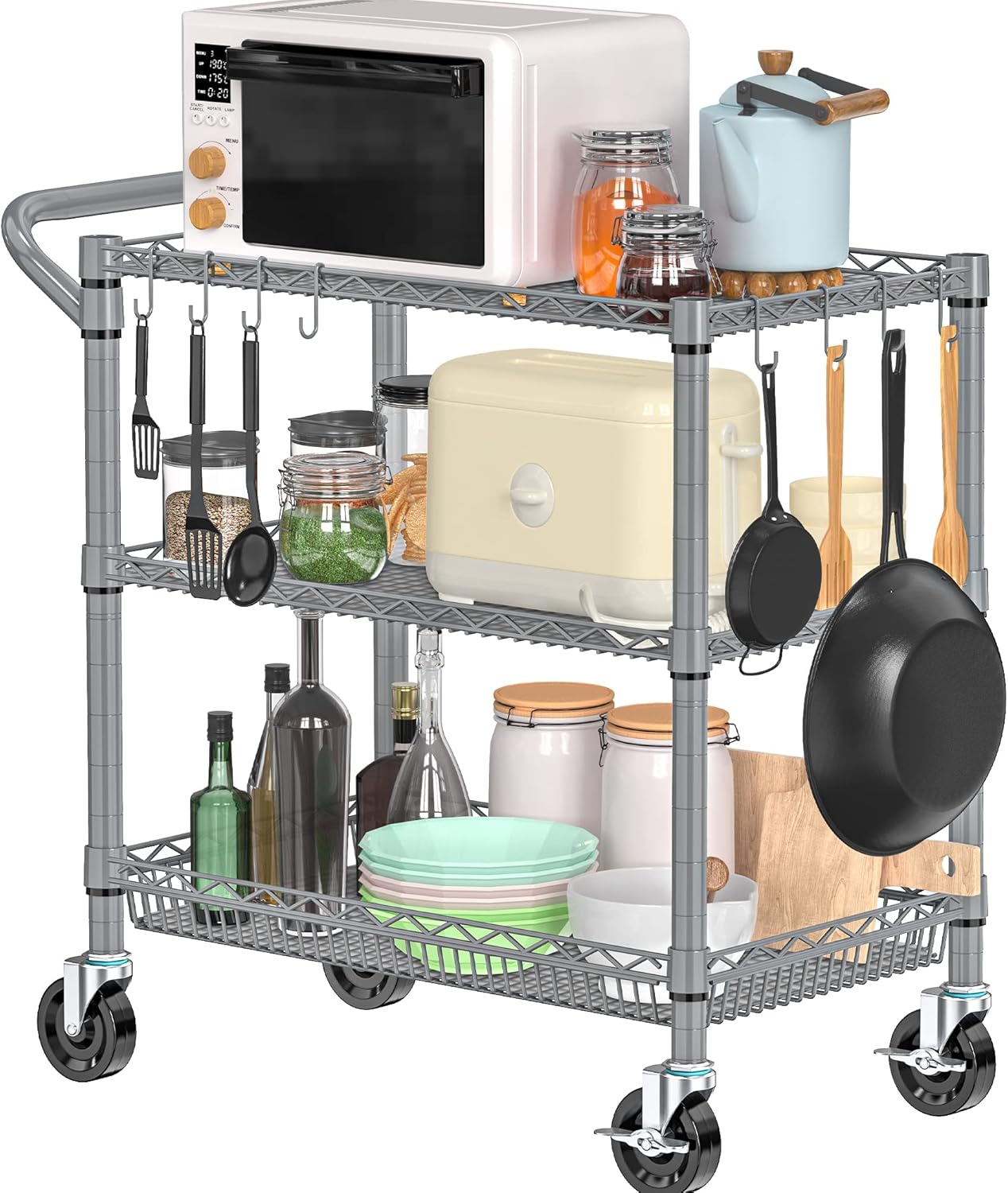 Heavy Duty Rolling Cart 990LBS – Commercial Kitchen Images Bewertung und Preis
