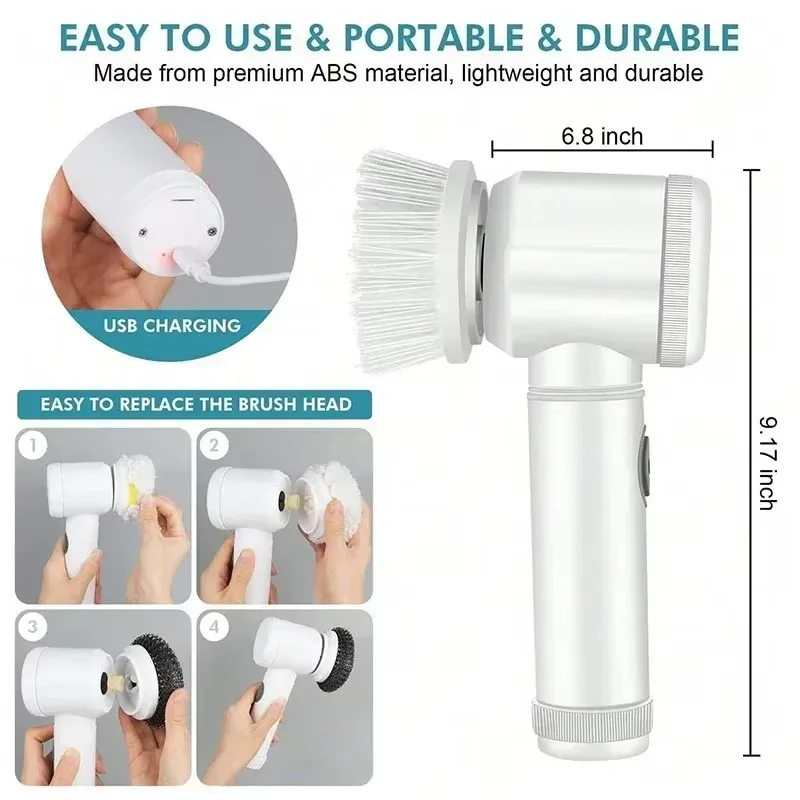 New Cordless Spin Scrubber Ele – Commercial Kitchen Cleaning Bewertung und Preis