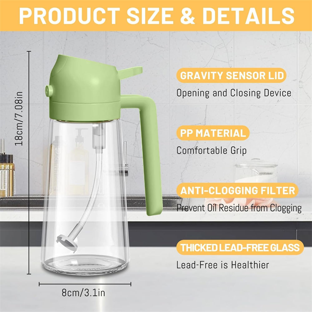 16oz/470ML Glass Oil Dispenser – Commercial Kitchen Sprayer Bewertung und Preis