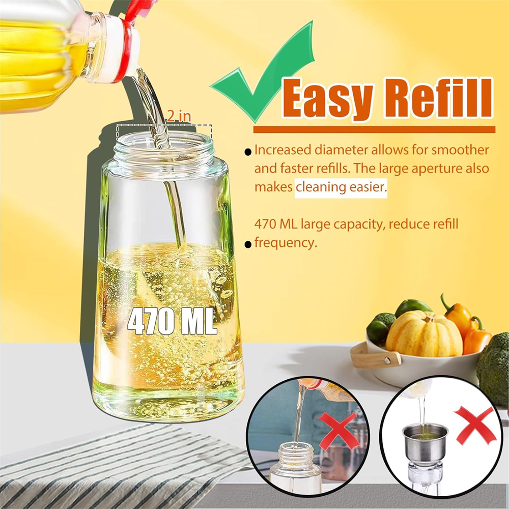 16oz/470ML Glass Oil Dispenser – Commercial Kitchen Sprayer Bewertung und Preis